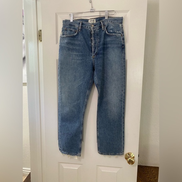 ✨ Agolde 90’s Pinch Waist High‑Rise Straight Leg Jeans – Women’s Size 30 - Picture 2 of 7